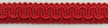 1/2" Scroll Braid Gimp w/Backing - 10 Continuous Yards - Many Color Options! (Red)