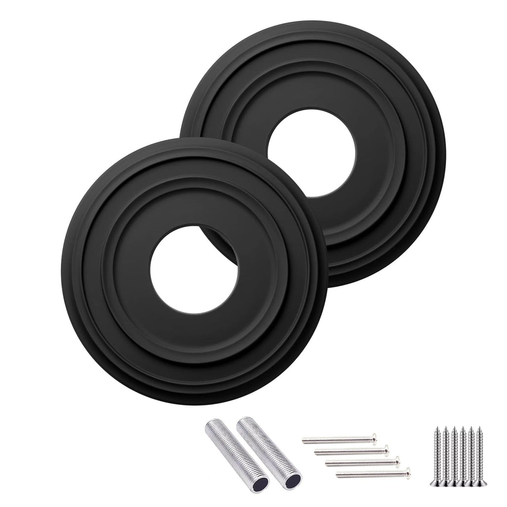 Matte Black PU Ceiling Medallions