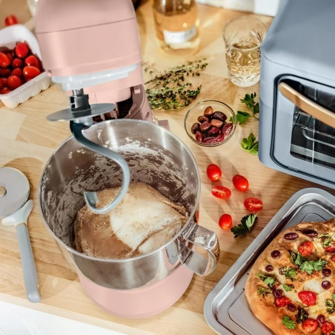 Wonderful Kitchen Stand Mixer 5.3 Qt Bowl, 12 Speeds Tilt-Head, Dough Hook Flat Beater Whisk for Baking Tasks Metal