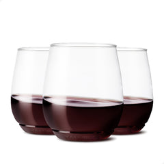 POP 14oz Vino SET OF 48, Recyclable, Unbreakable Unbreakable & Crystal Clear Plastic Wine Glasses, 48 Count (Pack of