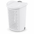 135L Wheeled Plastic Laundry Hamper, Ultra Wheeled Clothes Laundry Basket