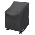Outdoor Rocking Chair Cover, Waterproof 420D Patio Chair Cover, Black