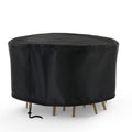 Patio Table and Chairs Cover Round, Outdoor Durable and Waterproof Furniture Set Covers, 90 inch
