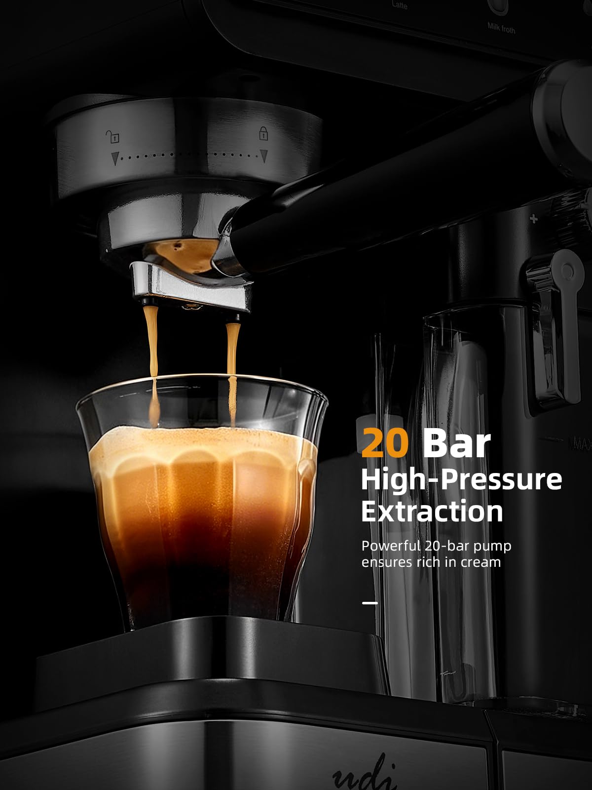 20 Bar Espresso Machine, 9-in-1 Coffee Maker