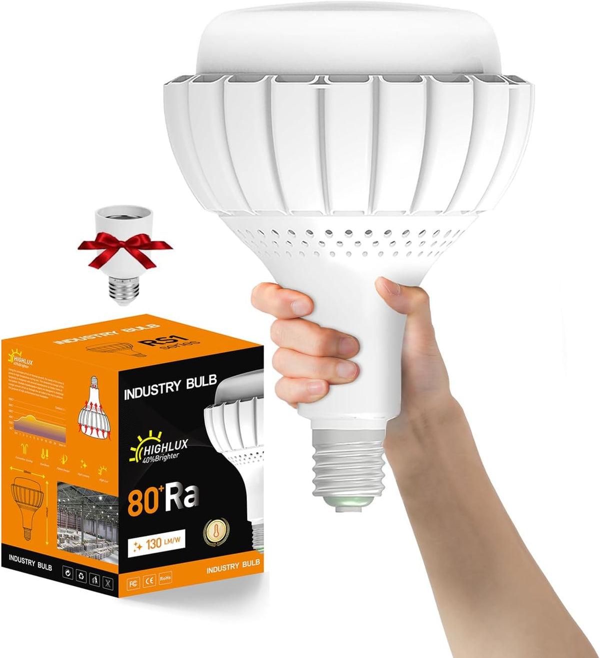 E39 Mogul Base LED Bulb, 5000K Daylight, 150W Super Bright LED Bulb
