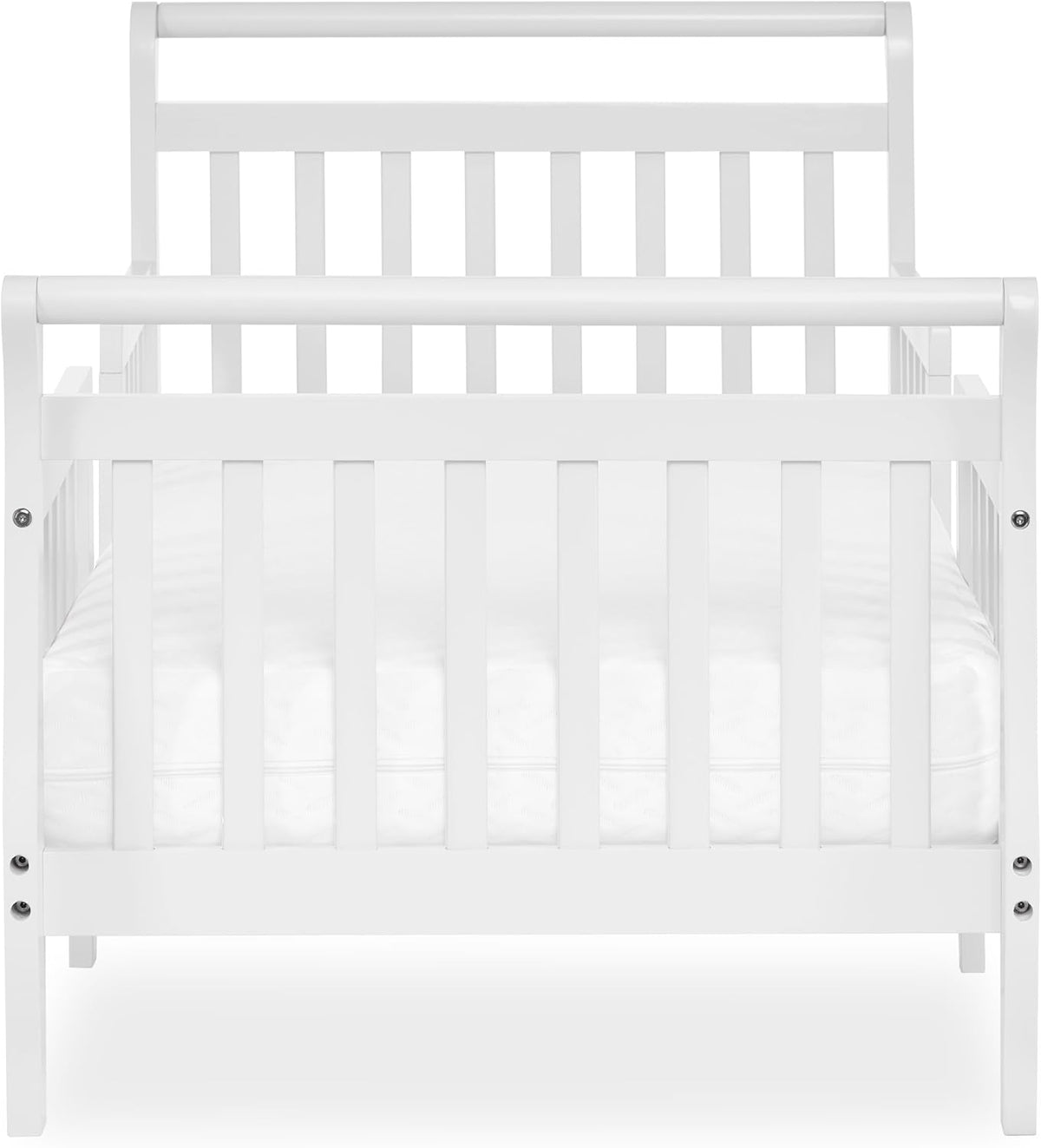3-in-1 Toddler Bed with Rails, GREENGUARD Gold, White