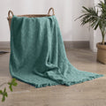 100% Cotton Throw Blanket for Bed, Couch