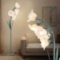 5 Light Flower Floor Lamp,3 Color Temperatures, LED Arc Floor Lamp with Foot Switch,Cute Floral Standing Lamp