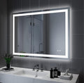 LED Bathroom Mirror 48"X32" with Front Light and Backlit