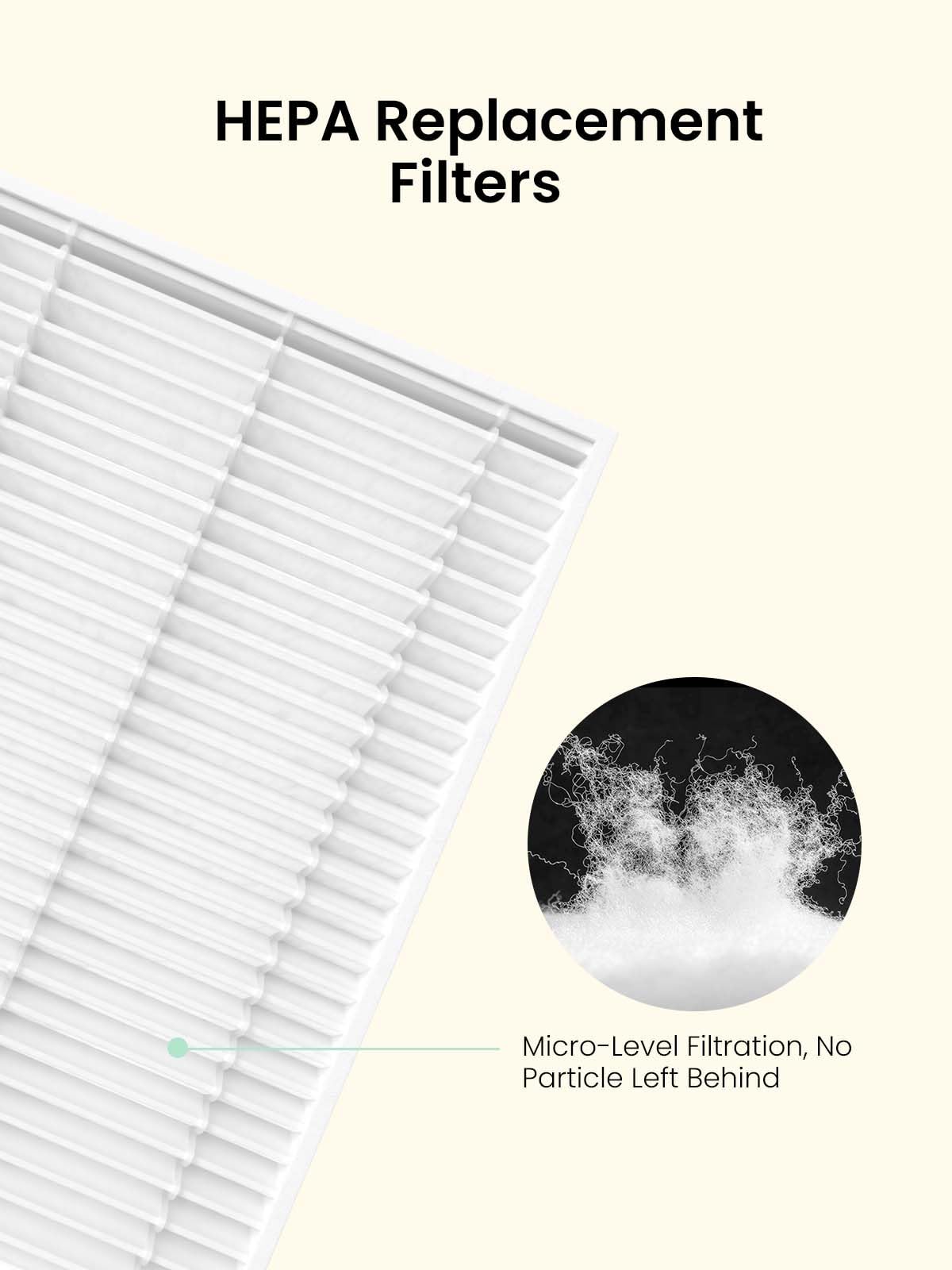 2PCS HEPA Filters, Replacement Accessories for Baby Bottle Washers