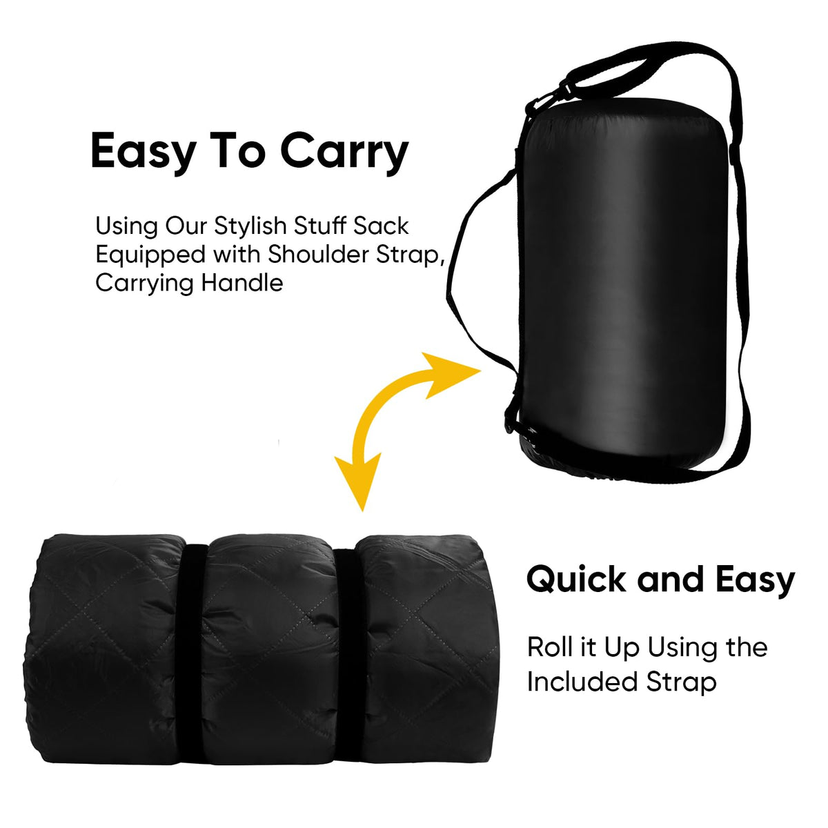 Large Waterproof Outdoor Blanket 87"x67", Windproof & Warm, 300 GSM Sherpa
