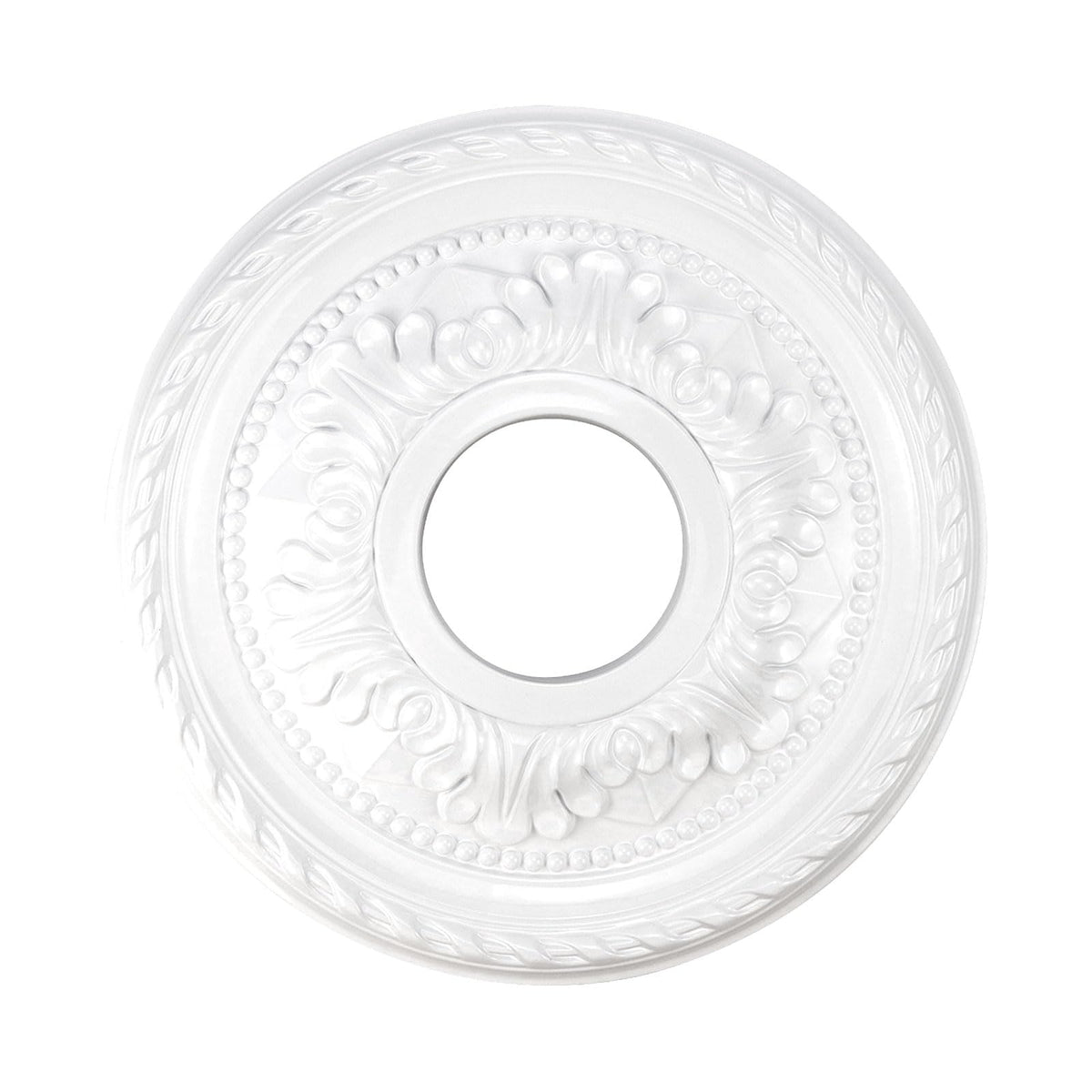 Ceiling Medallions for Chandeliers Ceiling Fan Medallion , shopping mall, bedroom 12.2" Light Medallion White