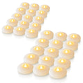 48Pack 3" White Flameless Floating LED Candle, Waterproof Tealight