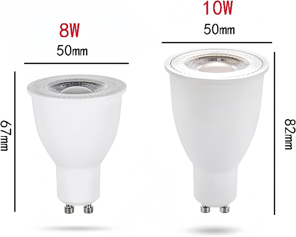 10W GU10 LED Bulbs MR16 GU10 Base 10 Watt(Equivalent to 100W Halogen Bulbs)High Brightness 1000LM LED Spotlight Bulbs