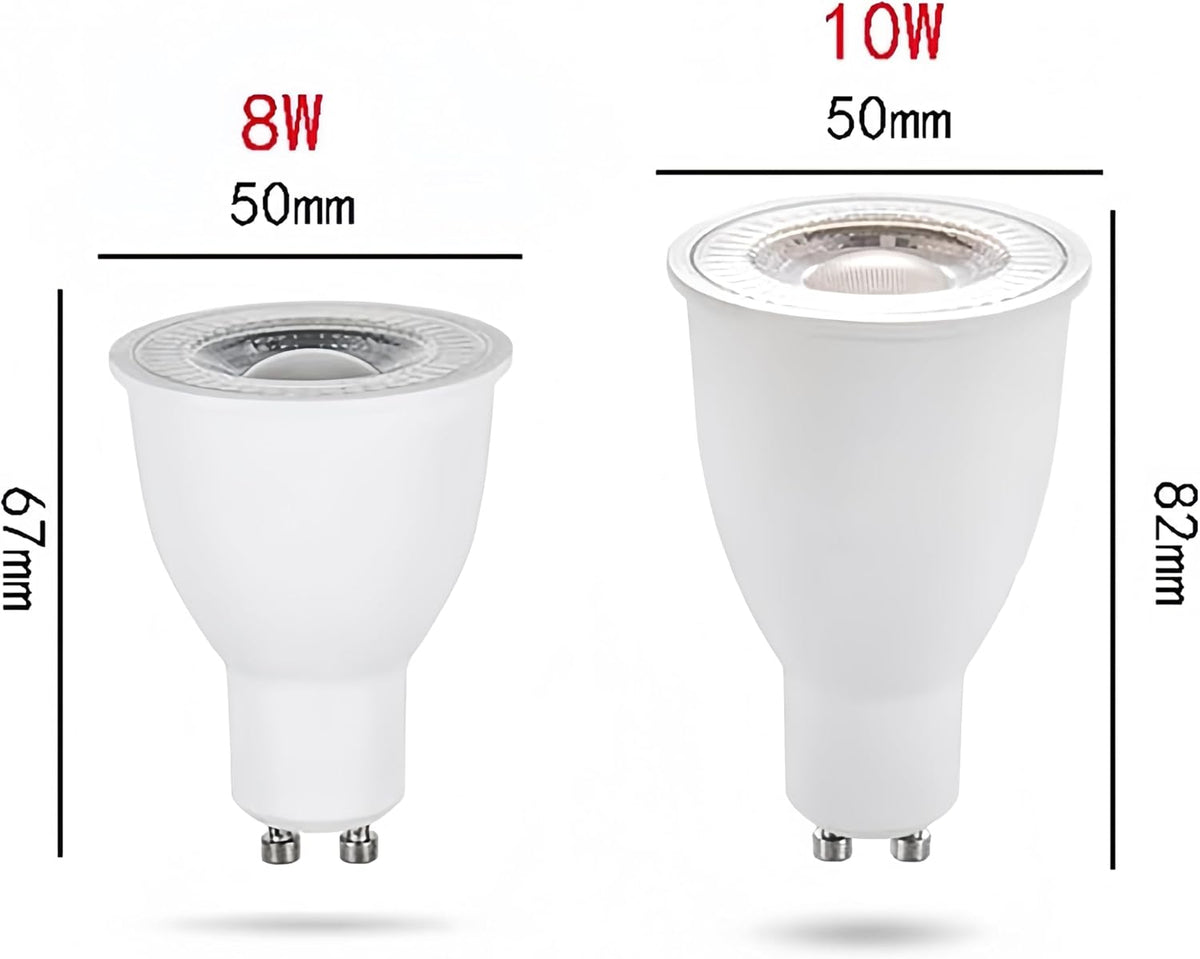 10W GU10 LED Bulbs MR16 GU10 Base 10 Watt(Equivalent to 100W Halogen Bulbs)High Brightness 1000LM LED Spotlight Bulbs