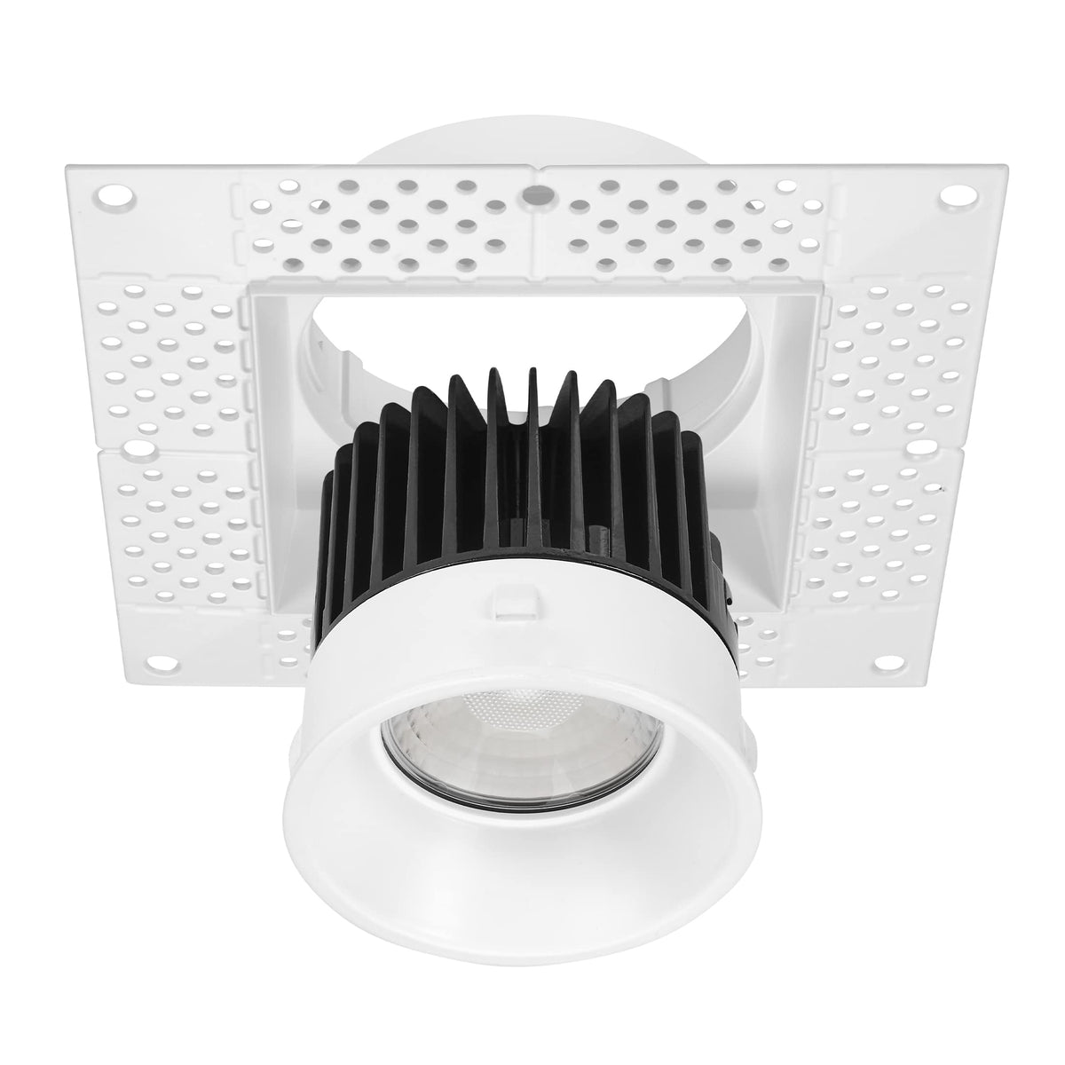 4" White Trimless Anti-Glare LED Square Downlight 1000 Lumens 5CCT