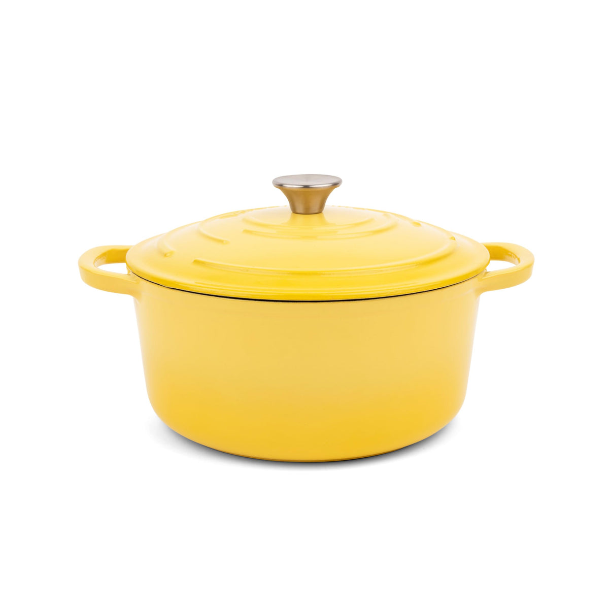 5.7 qt Enameled Cast Iron Dutch Oven Pot with Lid, Limoncello