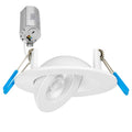 2" White Rotatable LED Floating Gimbal Downlight, 400 Lumens 5 CCT