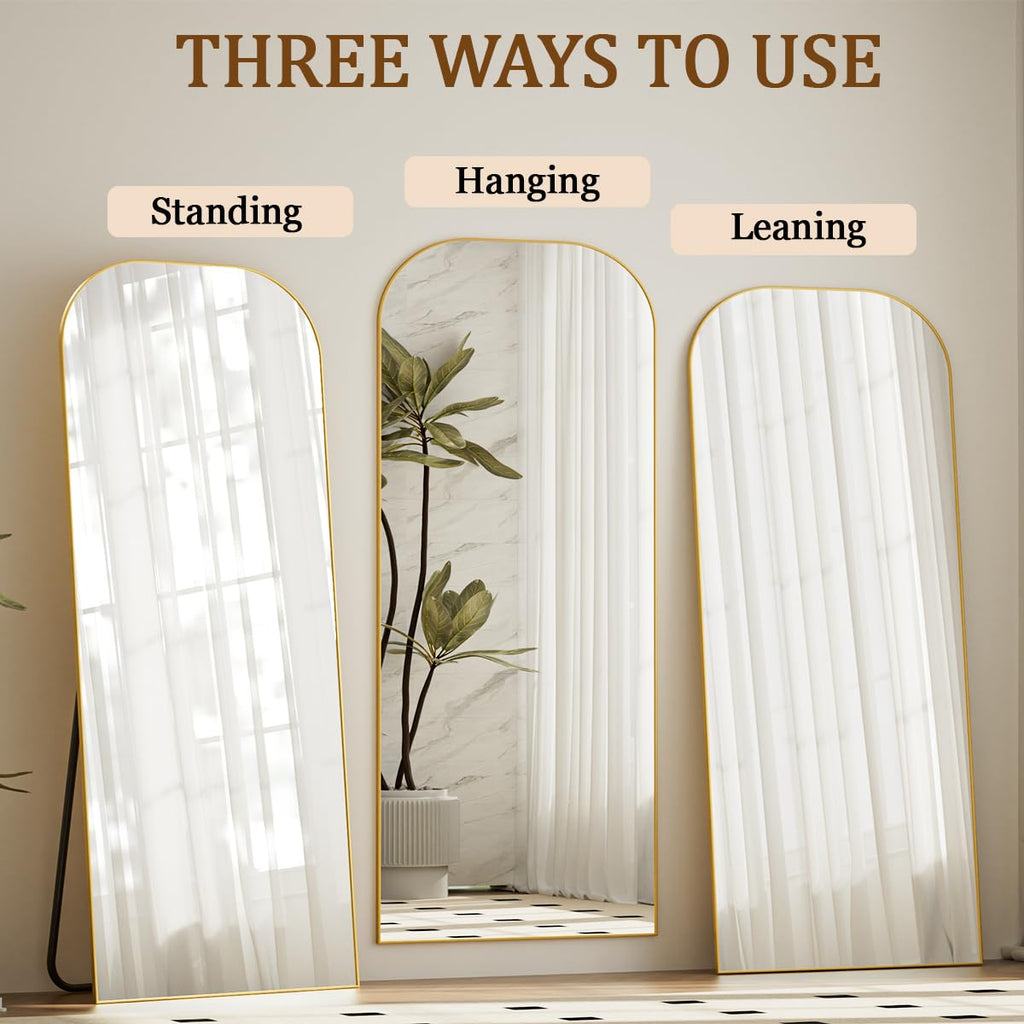 Full Length Mirror, 71"x26" Mirror Full Length with Stand