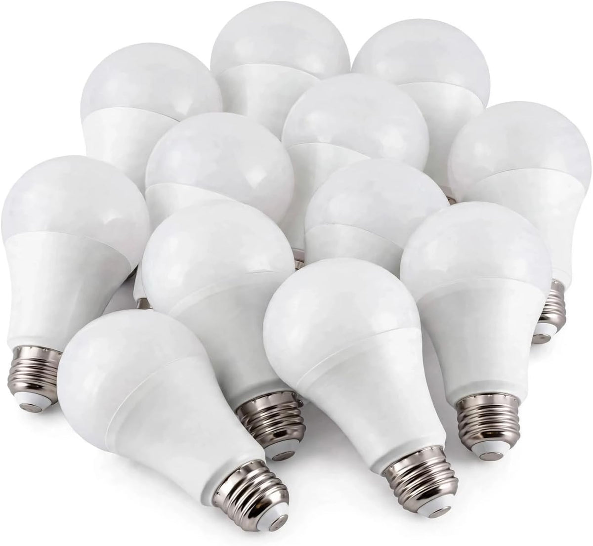 A21 LED Light Bulb 17W E26 1600 Lumen 4000K Cool White 12 Pack