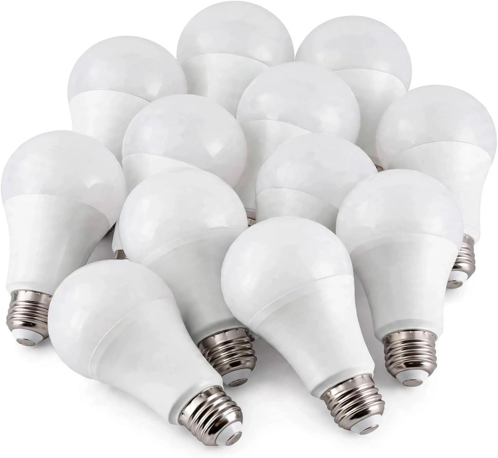 A21 LED Light Bulb 22W E26 2550 Lumen 2700K Warm White 12 Pack