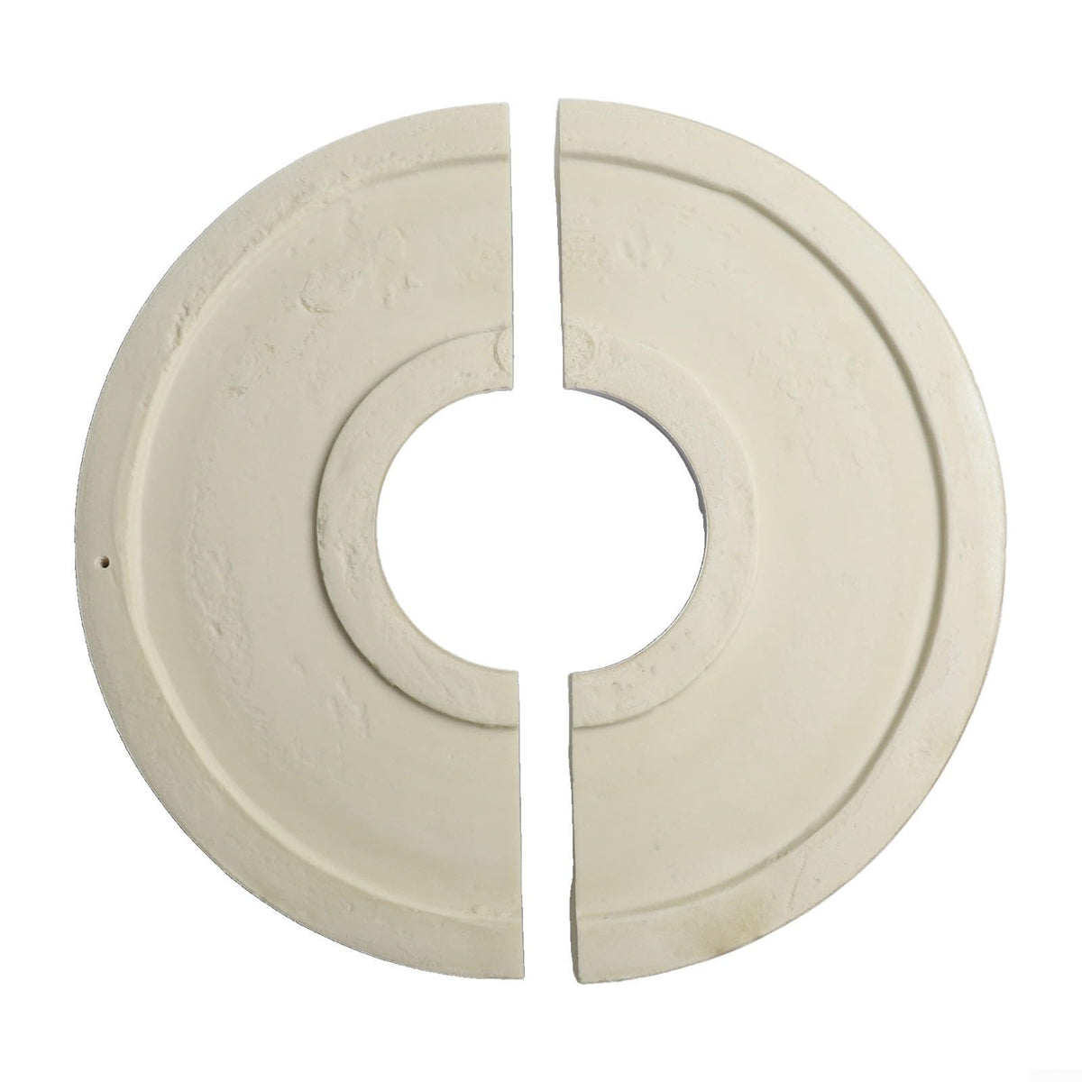 Round Split PU Ceiling Medallion 315mm Outer 100mm Inner Diameter Decorative Plate for Ceiling Fan or Light Fixture