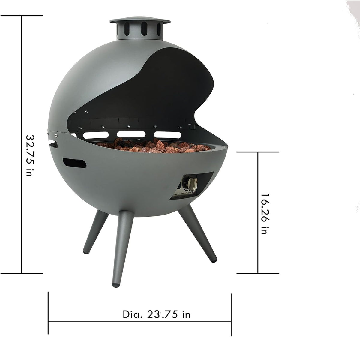 24 Inch Propane Fire Pit - Propane