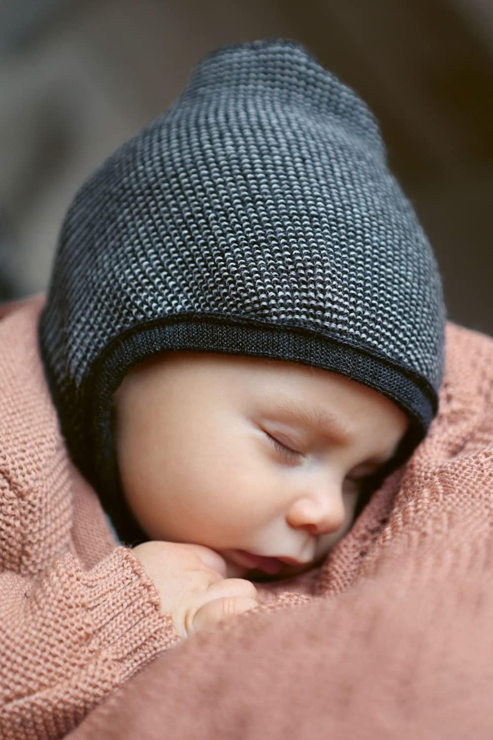 Baby 100% Merino Wool Bonnet Hat