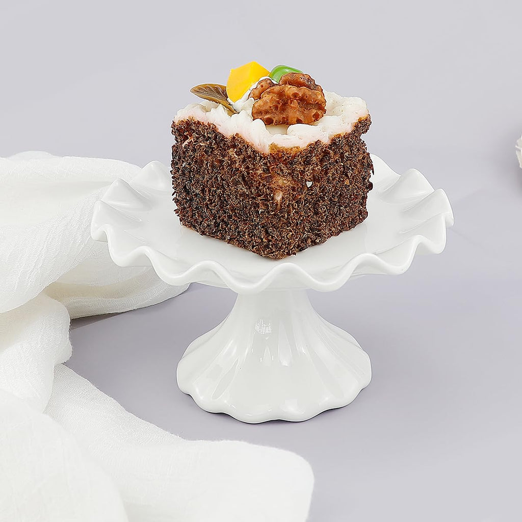 Ceramic Cake Stand, Dessert Pedestal Stand for Birthday Wedding 5.5Inch