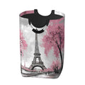 Retro Paris Eiffel Tower Laundry Hamper Storage Basket Toys Clothes Organizer Bin Bathroom Bedroom Dorm Nursery, 52l