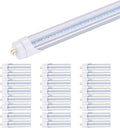 T8 8FT LED Light Tube 45W (Ballast Removal) Clear Cover, Single Pin FA8 Base, Replace 100W Fluorescent Lamp Shop