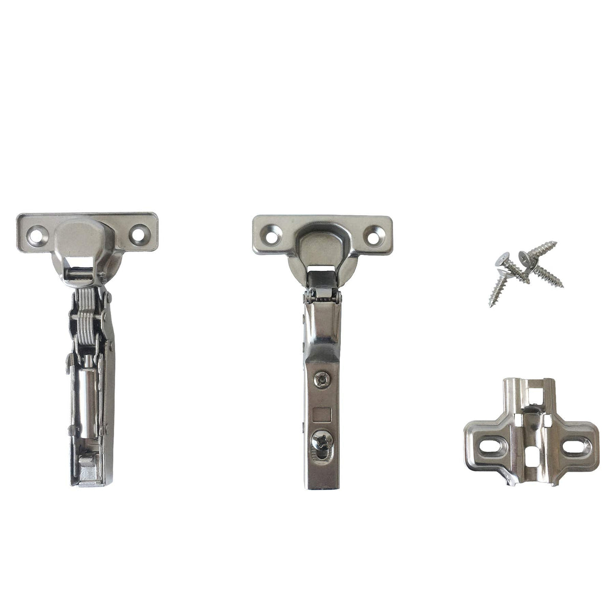 95 Degree Inset Hinges 26mm with Damper Soft Closing Clip on Assembly Kitchen Cabinet Cupboard Wardrobe Door Hinge