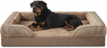 XXL Orthopedic Dog Bed with Headrest, Waterproof Dog Couch Bed with Removable Washable Cover, Dog Sofa Bed, Egg-Crate