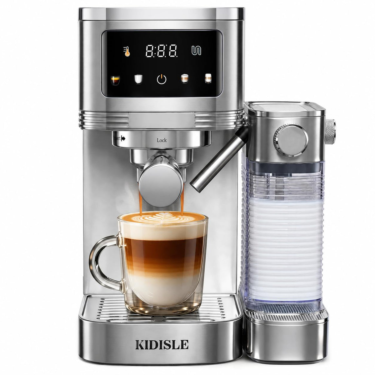 20 Bar Espresso Machine with Auto Milk Frother & Touchscreen, 1350W