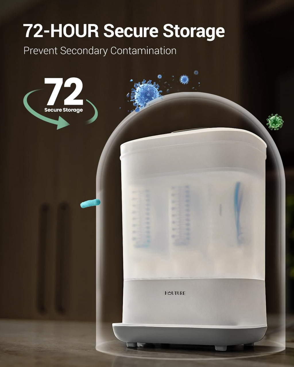 6-in-1 Baby Bottle Sterilizer and Dryer, Large Capacity