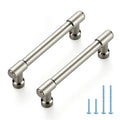 Brushed Nickel Cabinet Handles Modern Pulls,3-1/2 Inch,5 Pack