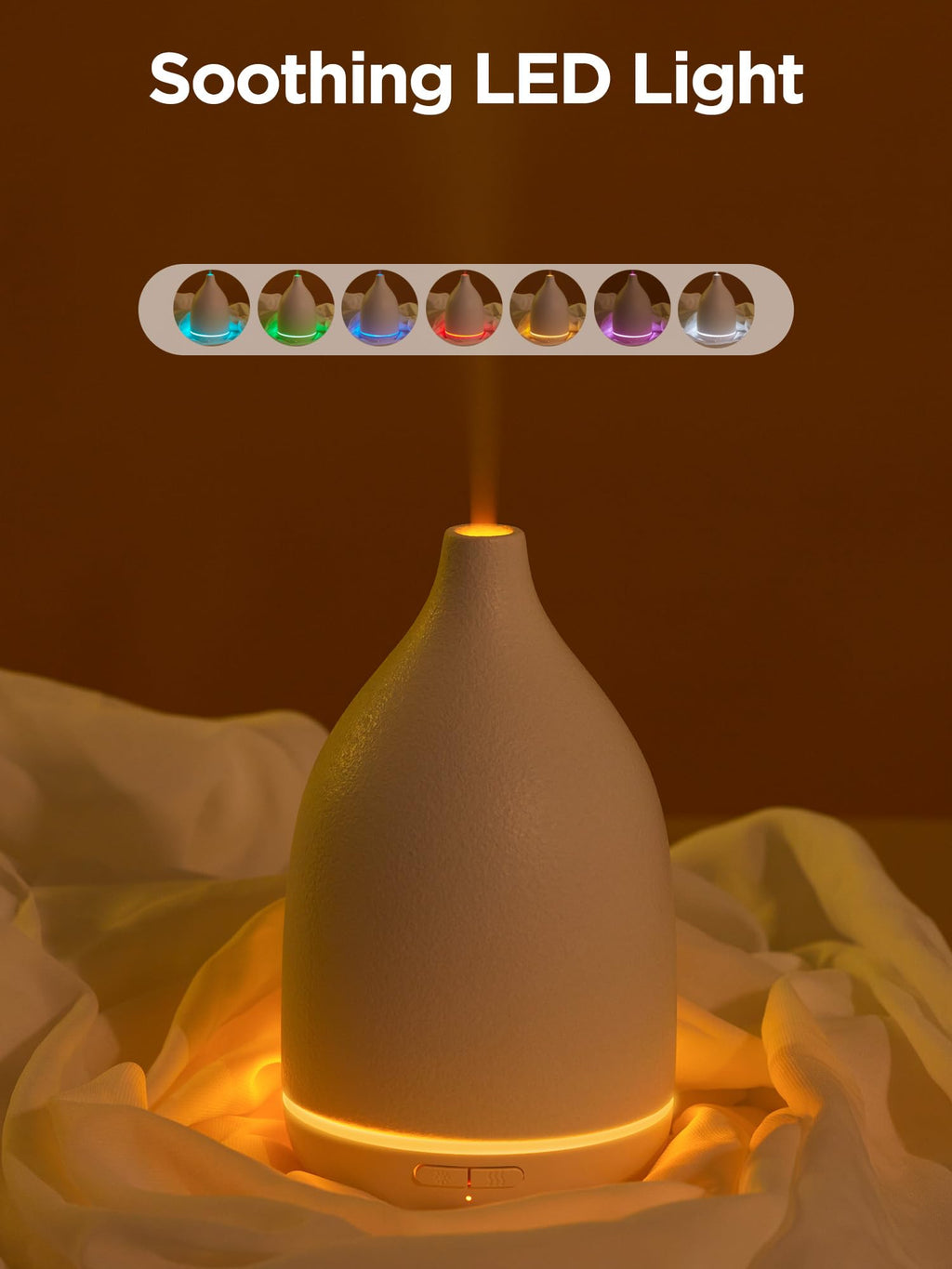 150ml Ceramic Essential Oil Diffuser, Diffusers, White