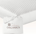 100% Cotton Organic Mattress Pad - Breathable & Cooling Mattress Protector King Size - Premium 300GSM Quilted and