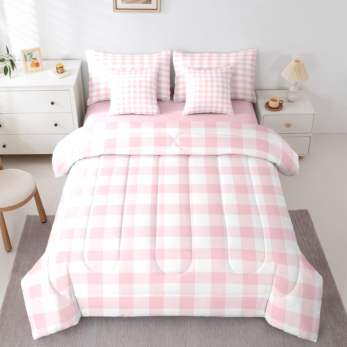 Buffalo Check Plaid Comforter Set Bed in a Bag