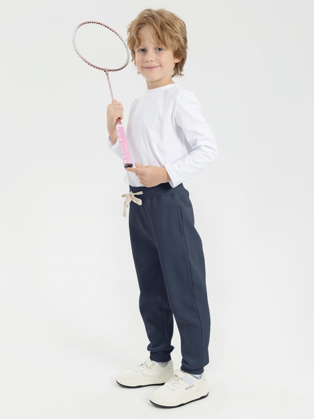 4 Pack Baby and Toddler Boys Sweatpants Fleece Lined Jogger Pants