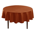 Round Tablecloth, 90 Inch, Rust, 1 Pack