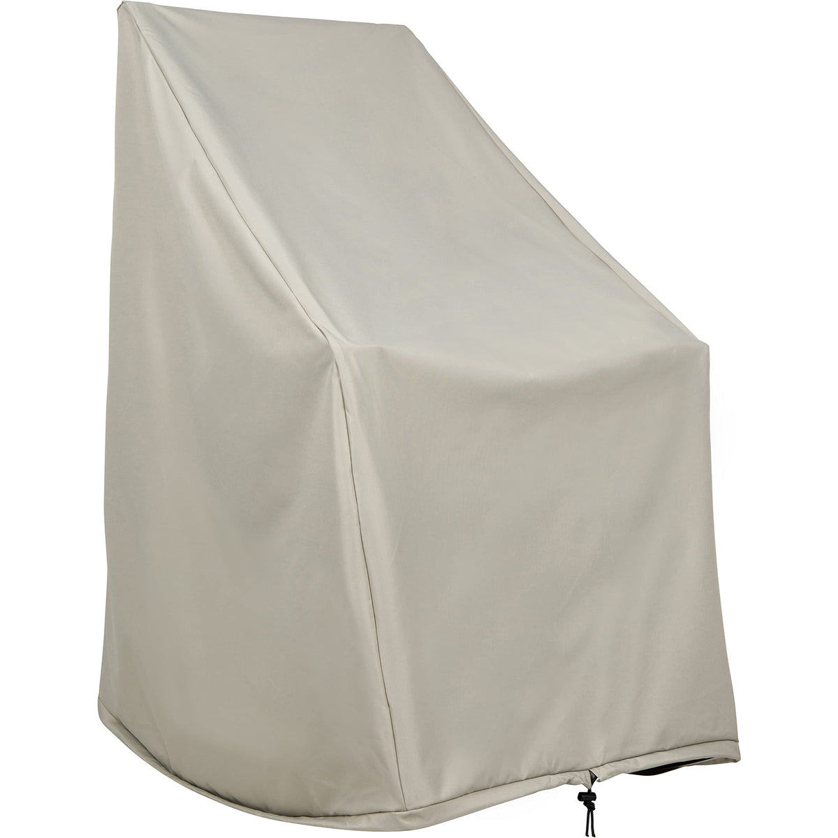 4361 Weatherproof Outdoor Rocking Chair Cover, 100% Woven Polyester, Elastic Cord with Toggle, Gray