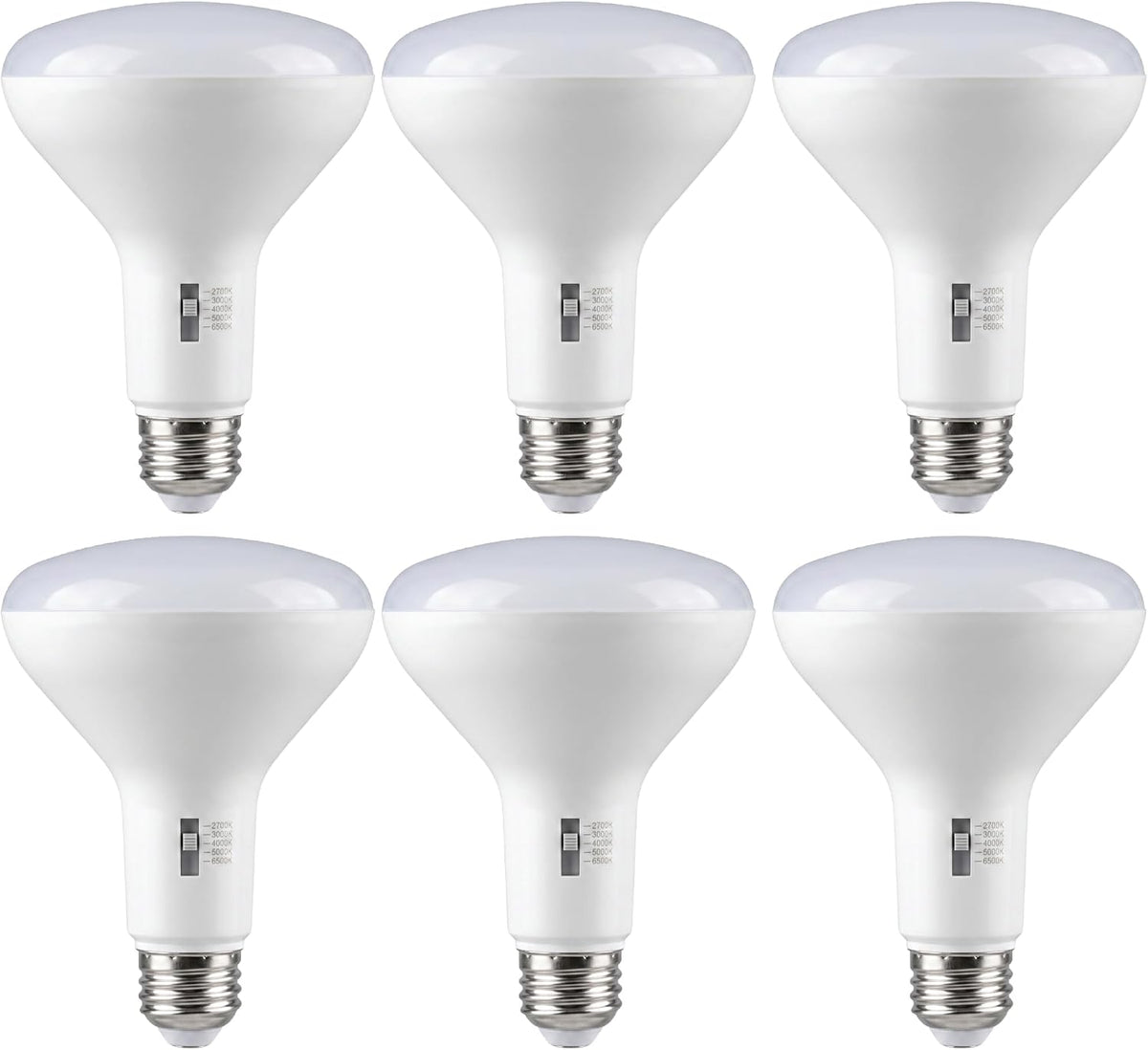LED BR40 Reflector Light Bulb, 12 Watt (75W Equivalent), 1000 Lumens, 5 CCT Selectable (27K/30K/35K/40K/50K), 90 CRI