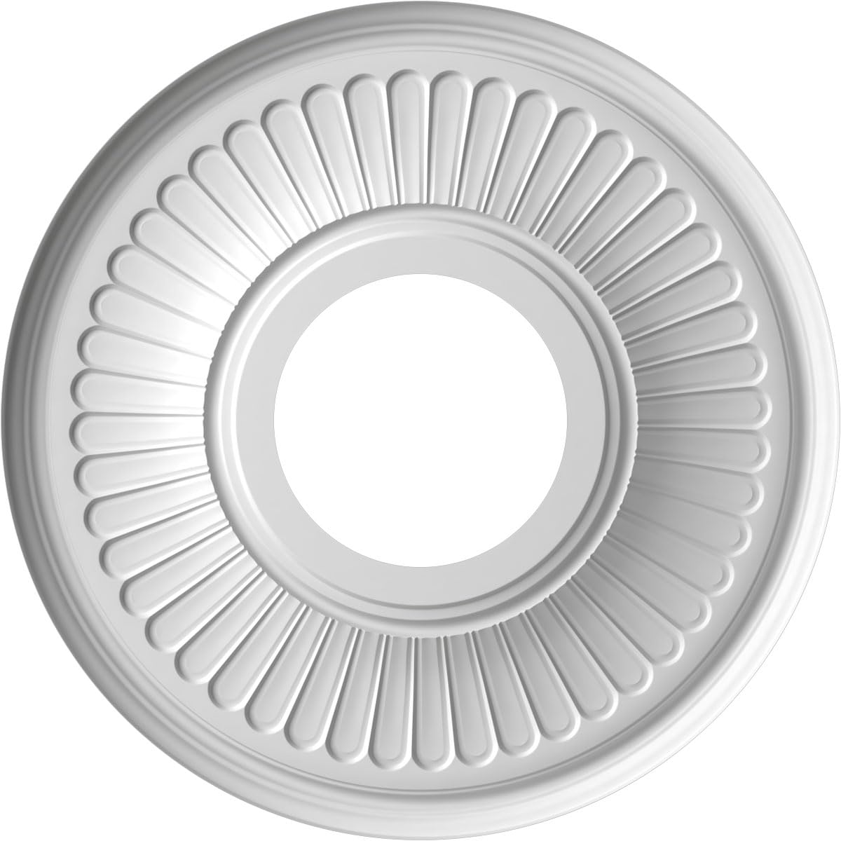 10"OD x 3 1/2"ID x 3/4"P Berkshire Thermoformed PVC Ceiling Medallion (Fits Canopies up to 4 1/2"), Aged Copper