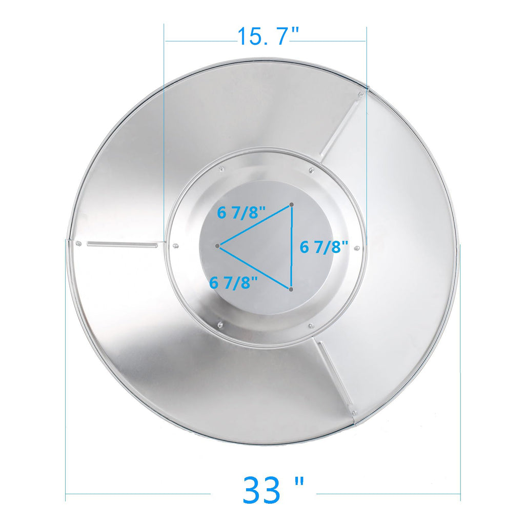 Patio Heater Reflector Shield, Aluminum Heat Reflector Shield Top for Propane Outdoor Heaters, Dome Replacement