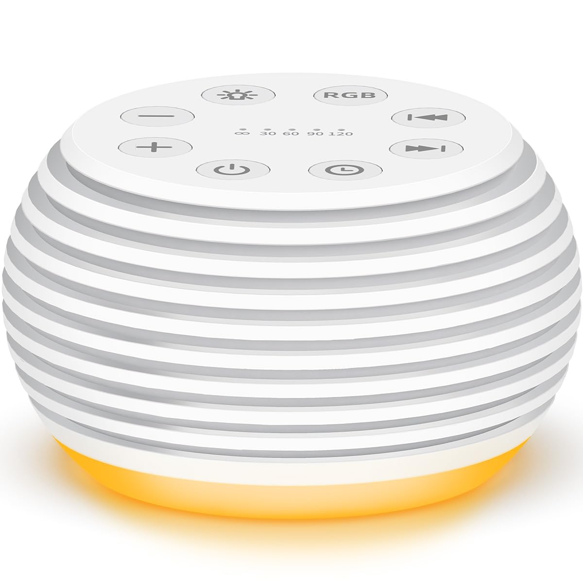 Portable Sound Machine White Noise Machine Sleep Machine with 30 32 Volume Levels 5 Timers 12 Lights Memory Function