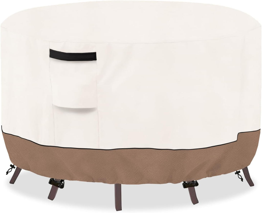 Round Outdoor Table Cover Waterproof, 54" Dia x 28" H