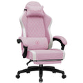 Big and Tall Gaming Chair 350lbs Heavy Duty Office Chair with Foot Rest, High Back Pocket Spring Ergonomic Computer