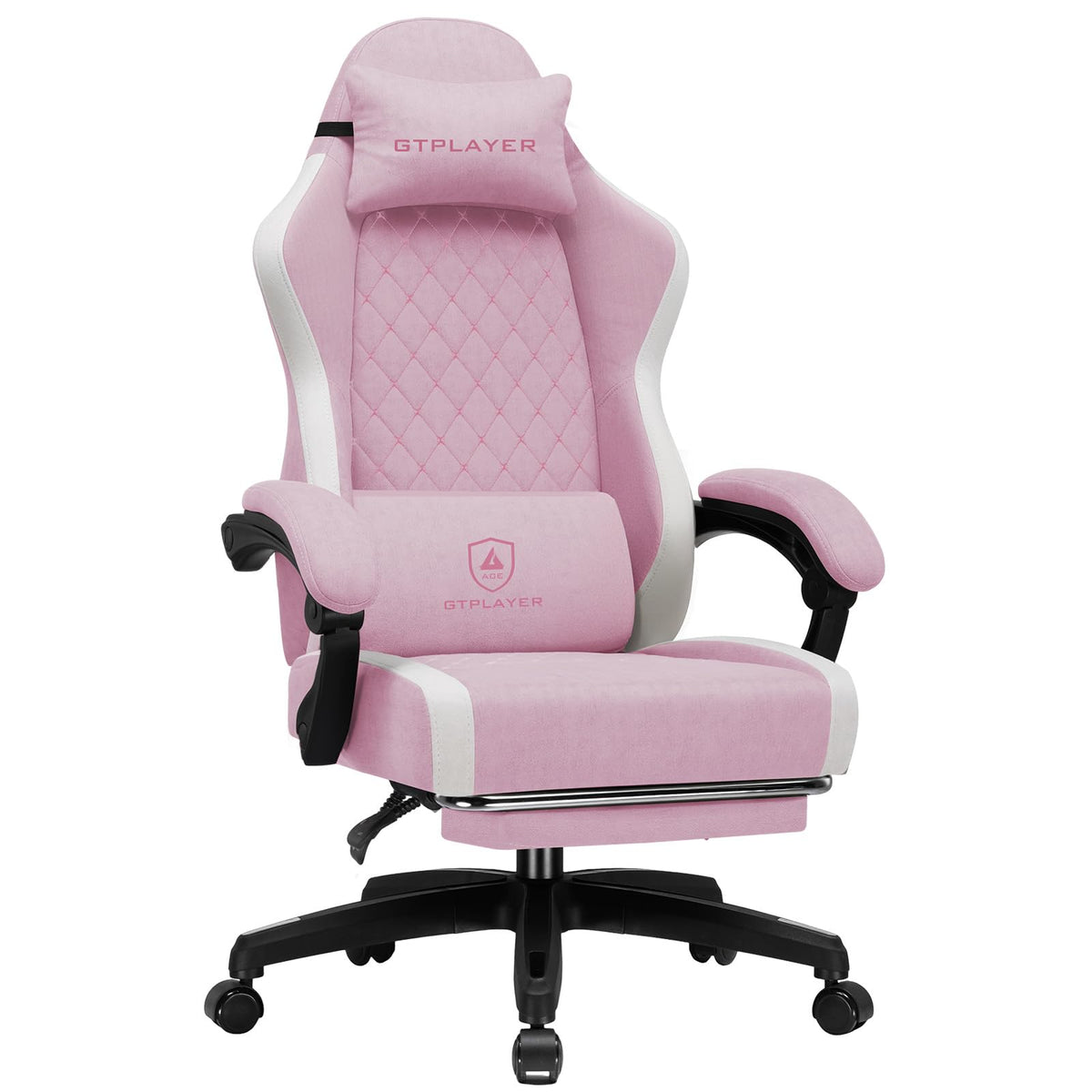 Big and Tall Gaming Chair 350lbs Heavy Duty Office Chair with Foot Rest, High Back Pocket Spring Ergonomic Computer