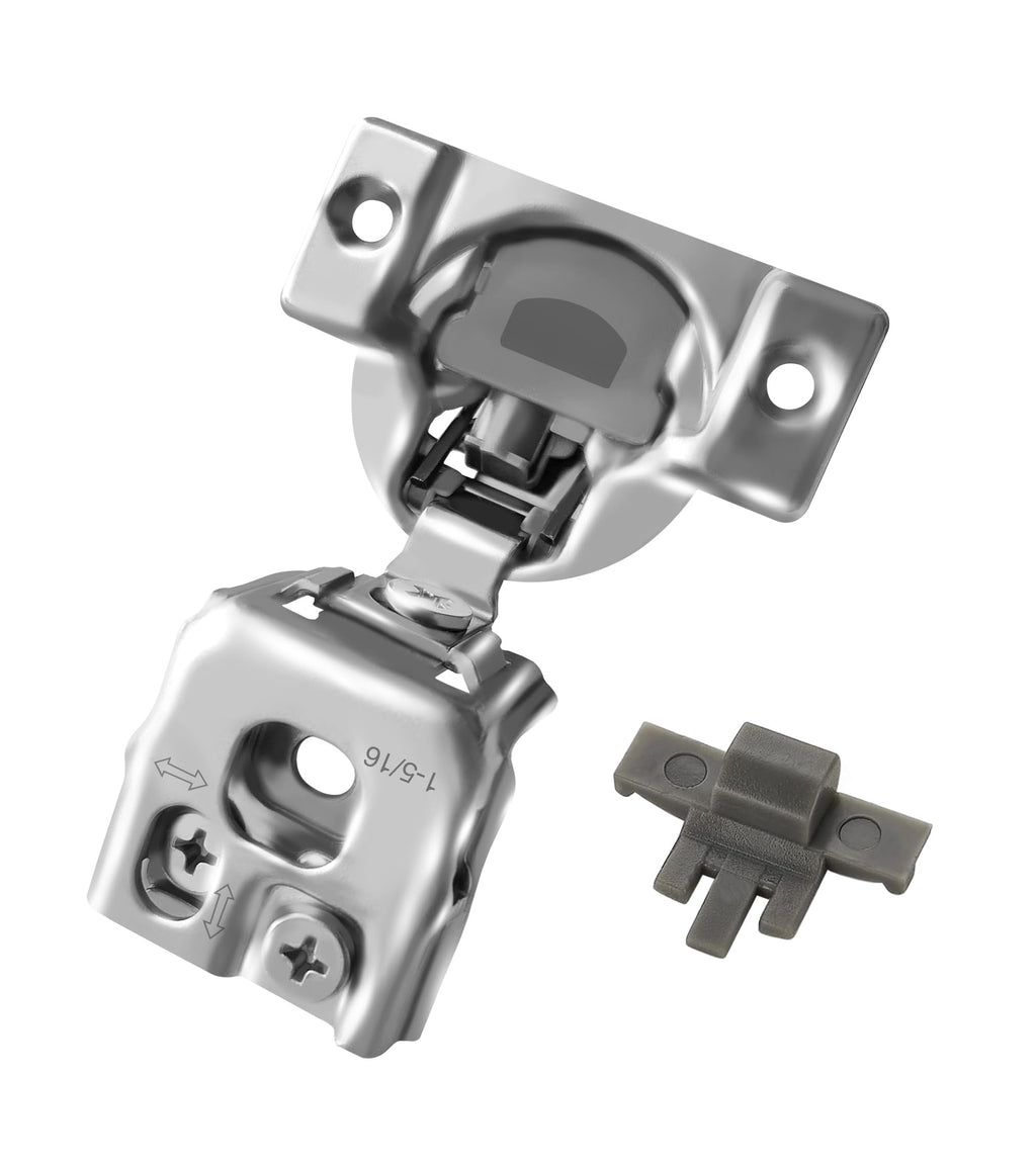 (10 pcs) 1 5/16" Overlay Cabinet Door Hinges, 90 Degree Restricted Opening Angle Soft Closing Face Frame Hinges